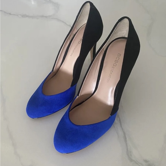 BGBGeneration cobalt blue and black pumps - PL-Bali, Size 6 - Picture 1 of 7